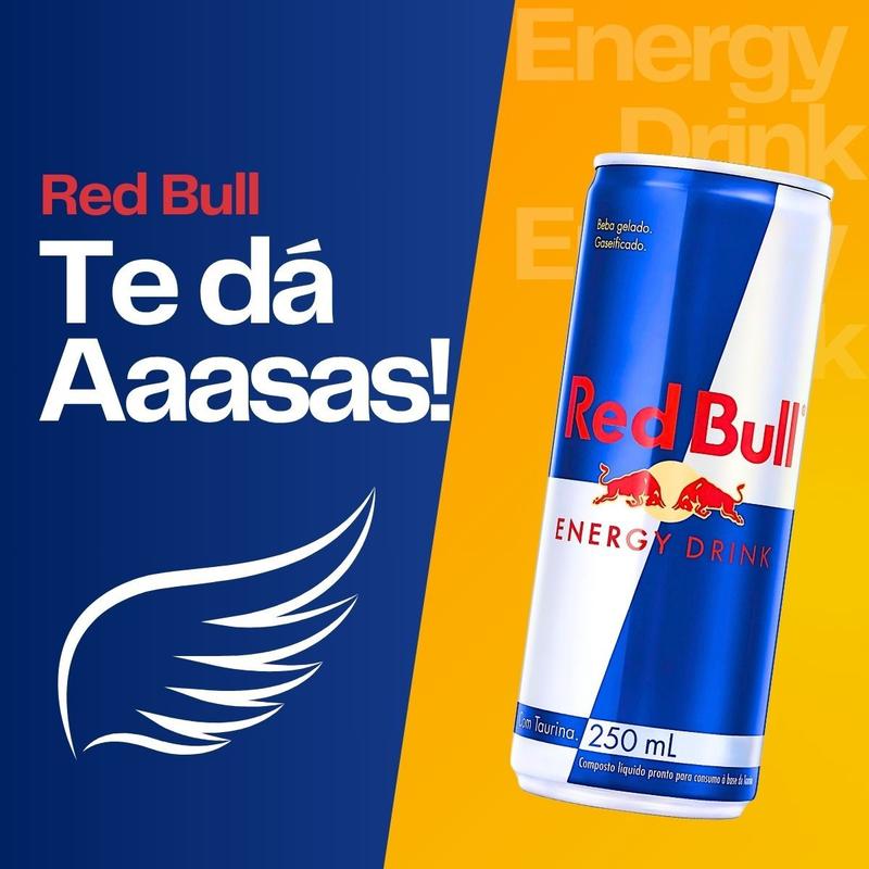 Kit 6 Energético Red Bull Energy Drink Lata 250ml - Bebida